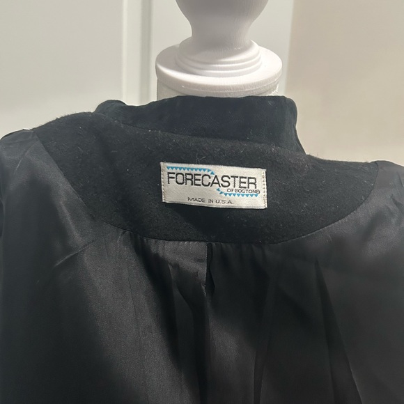 Gorgeous Forecaster Vintage Women’s Size 6 Black Wool Floor Length Jacket EUC - Picture 7 of 9